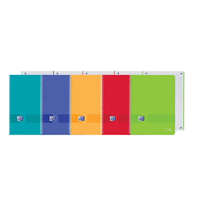 Oxford Live&Go Europeanbook 1 Tapa de Plastico A4+ 5x5 - Tamaño A4+ - 80 Hojas - Colores Surtidos