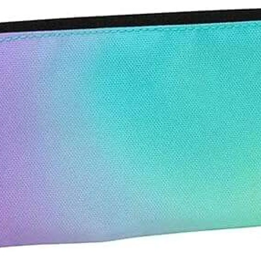 Milan Sunset Estuche Pequeño Plano Rectangular - Tejido Resistente a las Roturas y Rasgaduras - Medidas 23x9x1.3cm - Color Turquesa 1