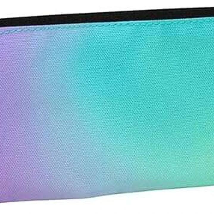 Milan Sunset Estuche Pequeño Plano Rectangular - Tejido Resistente a las Roturas y Rasgaduras - Medidas 23x9x1.3cm - Color Turquesa 1