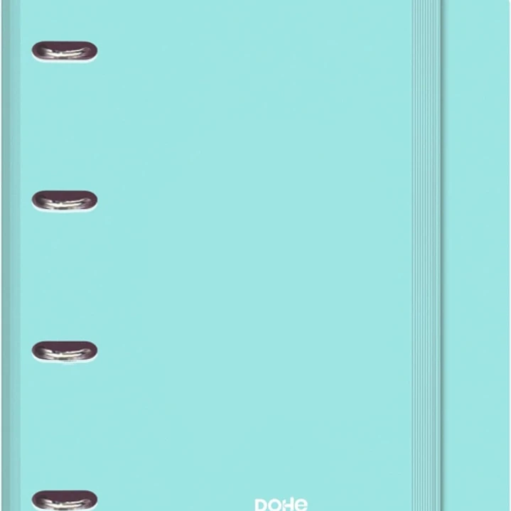 Dohe Serenity Polyfoam Carpeta de 4 Anillas Mixtas de 35mm A4 Recambio 100 Hojas Cuadricula 5mm - Cubierta de Polyfoam 2mm - Cierre con Goma - Incluye 1