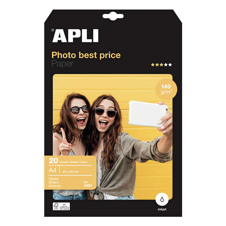 Apli Papel Fotografico Photobasic A4 140g 20 Hojas 1