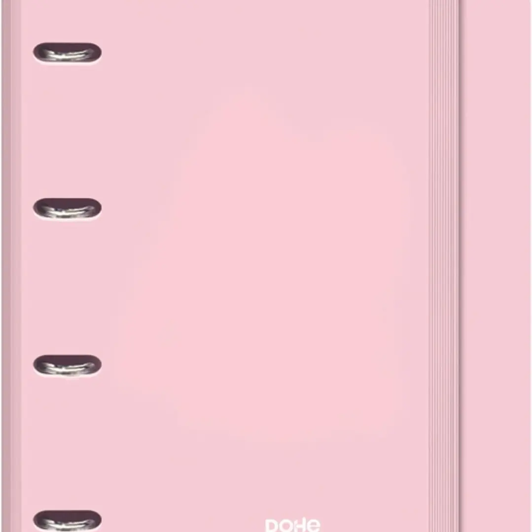 Dohe Serenity Polyfoam Carpeta de 4 Anillas Mixtas de 35mm A4 Recambio 100 Hojas Cuadricula 5mm - Cubierta de Polyfoam 2mm - Cierre con Goma - Incluye 1