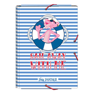 Dohe Carpeta de Carton Forrado con Papel Impreso a Todo Color - con 3 Solapas y Guardas Impresas - Cierre de Goma Elastica Redonda