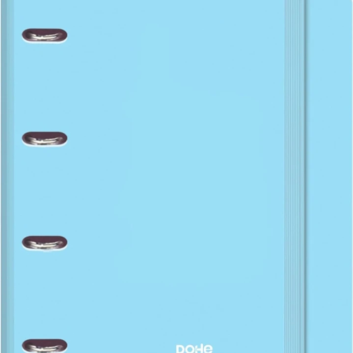 Dohe Serenity Polyfoam Carpeta de 4 Anillas Mixtas de 35mm A4 Recambio 100 Hojas Cuadricula 5mm - Cubierta de Polyfoam 2mm - Cierre con Goma - Incluye 1