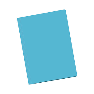 Dohe Pack de 50 Subcarpetas de Cartulina 180gr - Tamaño Folio - Ranura para Fastener - Color Azul Claro