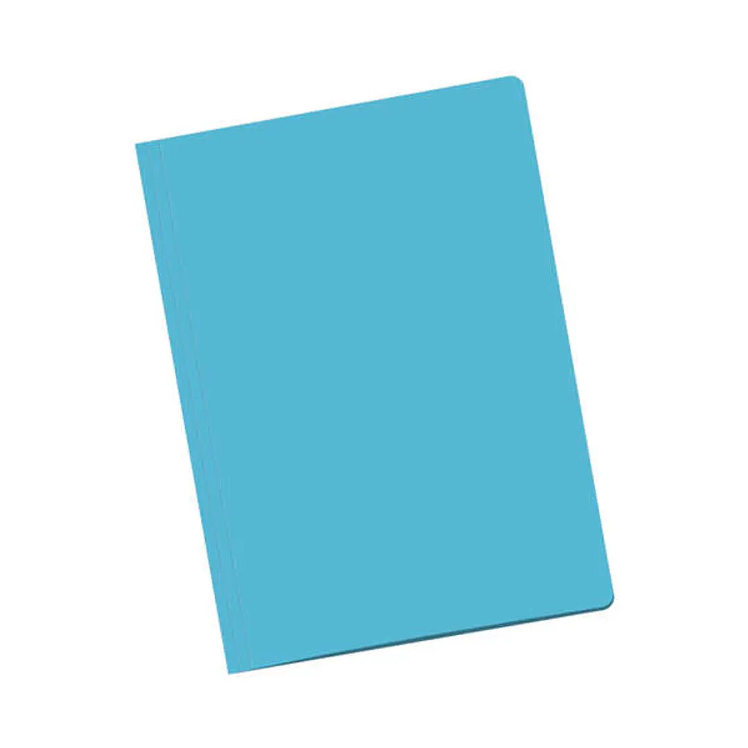 Dohe Pack de 50 Subcarpetas de Cartulina 180gr - Tamaño Folio - Ranura para Fastener - Color Azul Claro 1