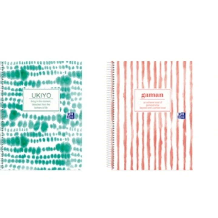 Oxford Japandi A5+ Europeanbook 4 Tapa Extradura - Cuaderno con 120 Hojas - Tamaño A5+ - 4 Modelos Diferentes 1