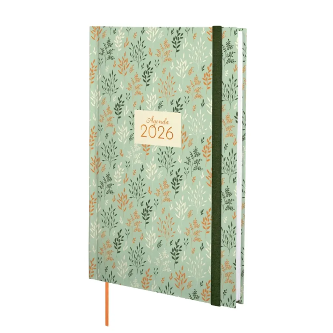 Finocam Dynamic Berlin Agenda - Anual 2026 - Cierre de Goma - Formato Y10 - 145x17x210mm - Semana Vista en Vertical - Tematica de Hojas 1