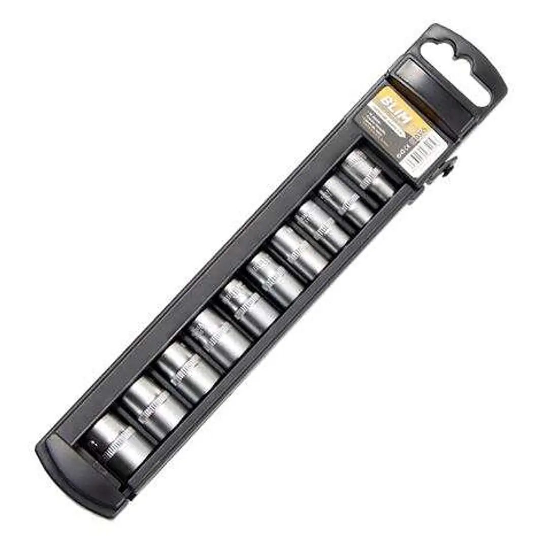 Blim Juego de Llaves de Vaso - Medida: 5, 6, 7, 8, 9, 10, 11, 12, 13, 14mm - Tamaño 1/4