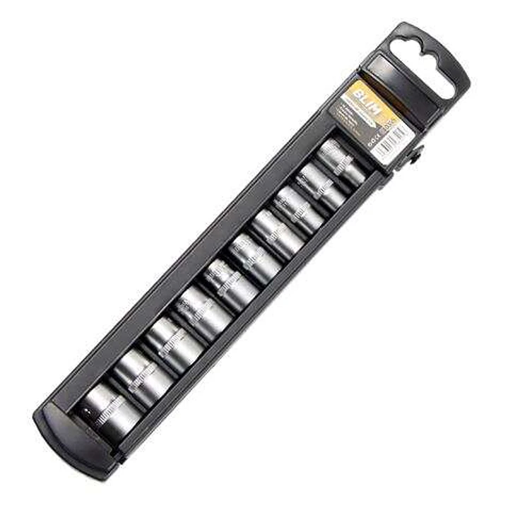 Blim Juego de Llaves de Vaso - Medida: 5, 6, 7, 8, 9, 10, 11, 12, 13, 14mm - Tamaño 1/4