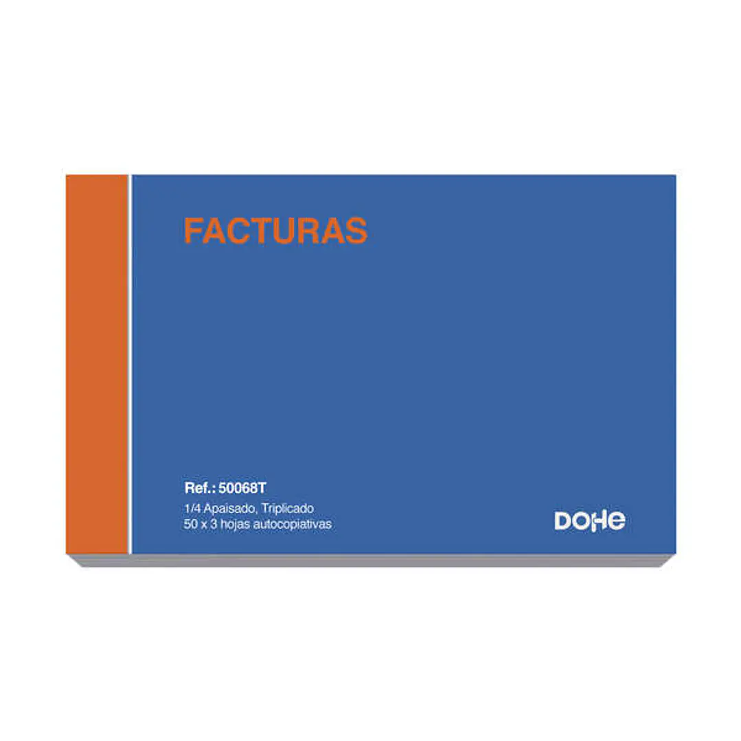 Dohe Talonarios Preimpresos a Dos Tintas en Papel Autocopiativo - 100 Hojas - Cuarto Apaisado - Triplicado 1