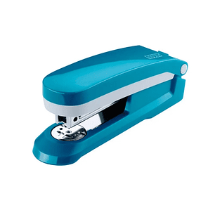 Novus Evolution E 25 Fresh Grapadora + Caja de 200 Grapas 24/6 - Hasta 25 Hojas - Grapado Cerrado, Abierto y Clavado - Color Azul