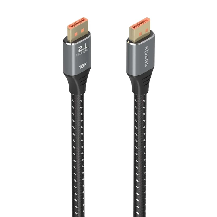 Aisens Cable DISPLAYPORT V2.1 16K@60HZ 80GBPS - DP/M-DP/M - 2.0m - Color Negro 1