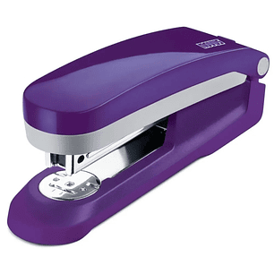 Novus Evolution E 25 Fresh Grapadora + Caja de 200 Grapas 24/6 - Hasta 25 Hojas - Grapado Cerrado, Abierto y Clavado - Color Violeta