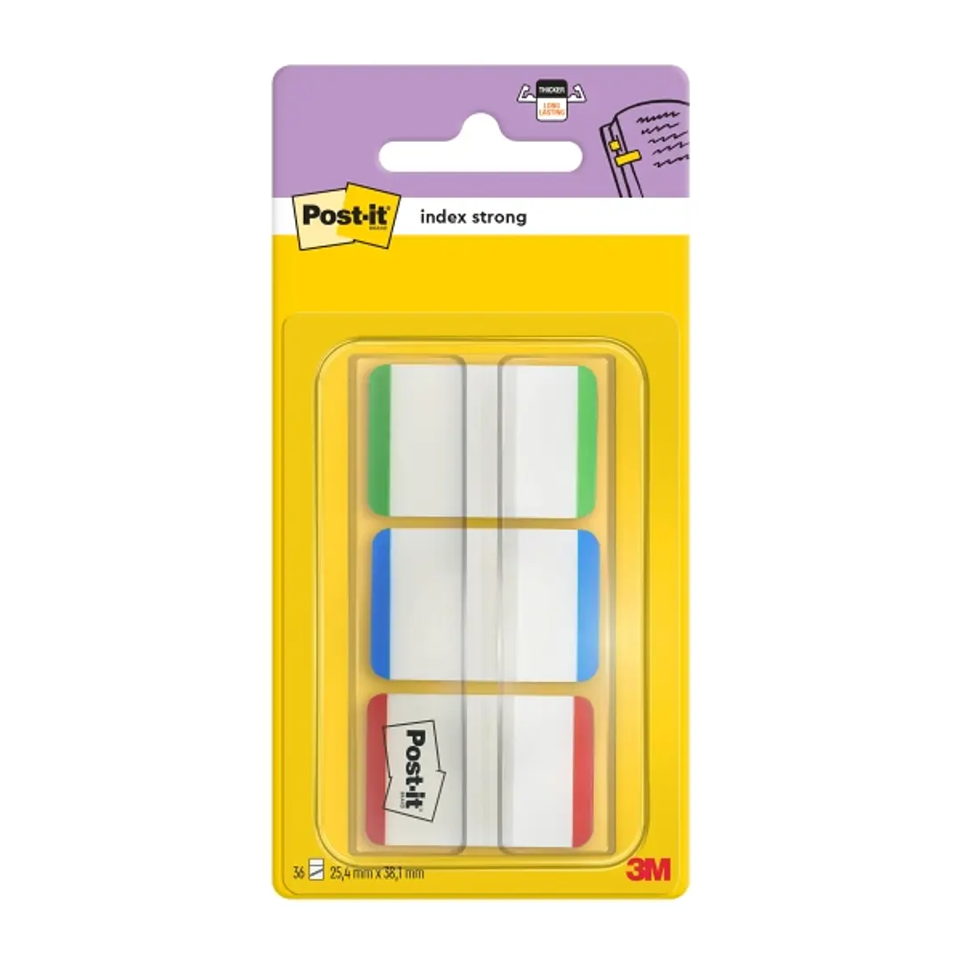 Post-It Index Dispensador con 66 Marcadores Reposicionables - Forma Rectangular - Colores Surtidos 1