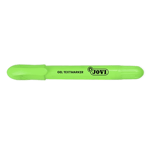Jovi Gel Textmarker Marcador de Texto Fluorescente - Gel en Seco - No Necesitan Punta - No Traspasan - Secado Rapido - Aptos para Luz Negra - Color Ve