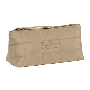 Safta Moos Capsula Camel Neceser Compacto de 2L - Cremallera - Cuadradro - Acolchado - 230x80x120mm - Color Arena