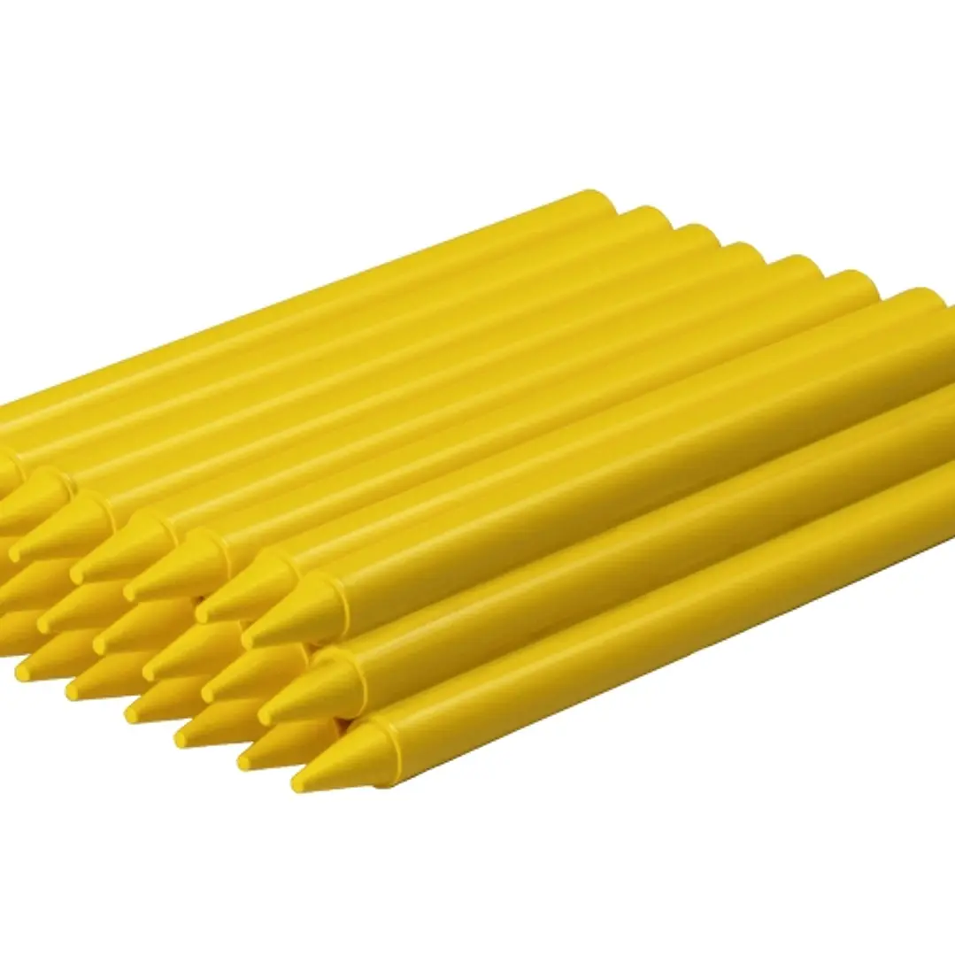 Jovi Plasticolor Estuche de 25 Ceras Plasticas - Resistentes - No Manchan - Agradable de Rayar - Acabado Brillante - Gran Duracion - Color Amarillo 1