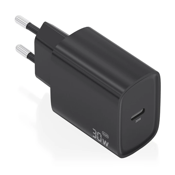 Aisens Cargador GaN 30W - USB-C PD3.0 - Tecnologia AI para Detectar Protocolo y Velocidad de Carga - Color Negro 1