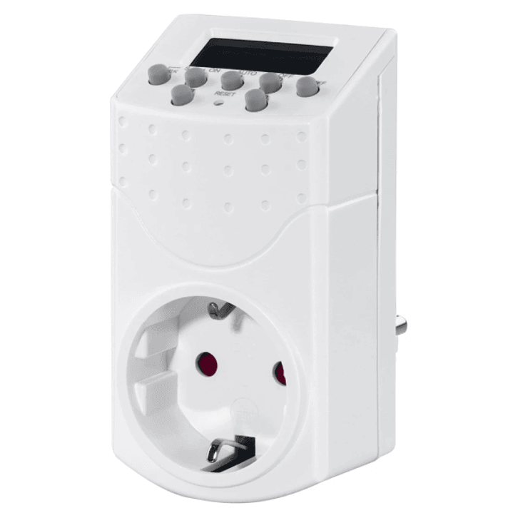 Hama Mini Enchufe Temporizador Digital - Potencia Maxima 1800W - Voltaje 250V - Temporizador - Interruptor de Encendido - Intervalos de 1min - Color B 1