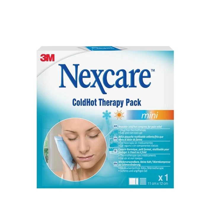Nexcare Coldhot Therapy Compresa para Termoterapia - Mini - Frio o Calor Superficial - Incluye Funda Protectora - Color Azul 1