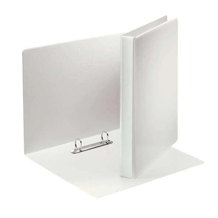 Esselte Carpeta Canguro Gama Basica 40mm - Mecanismo 2 Anillas Mixtas - Capacidad 380 Hojas A4 - Certificado Fsc - Color Blanco 1