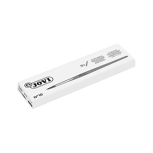 Jovi Pinceles Artisticos Pelo Poney Nº 10 - Pelo Natural - Mango de Madera - Calibre 00 al 12 - Punta Redonda - Pelo Suave - Color Varios