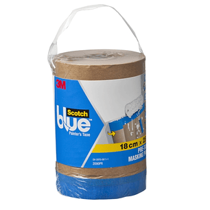 Scotchblue Premium Papel con Cinta de Enmascarar - 180mm x 25m - Color Marron