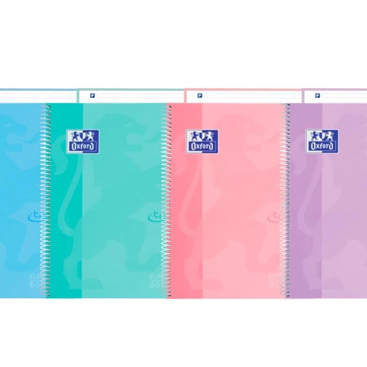 Oxford School Touch Europeanbook 1 Cuaderno A4+ 80 Hojas Microperforadas 1 Linea - Tapa Extradura - Colores Surtidos 1