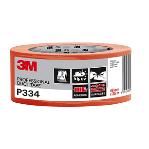 3M Cinta Adhesiva Americana - 48mm x 25m - Alta Adherencia - Color Naranja
