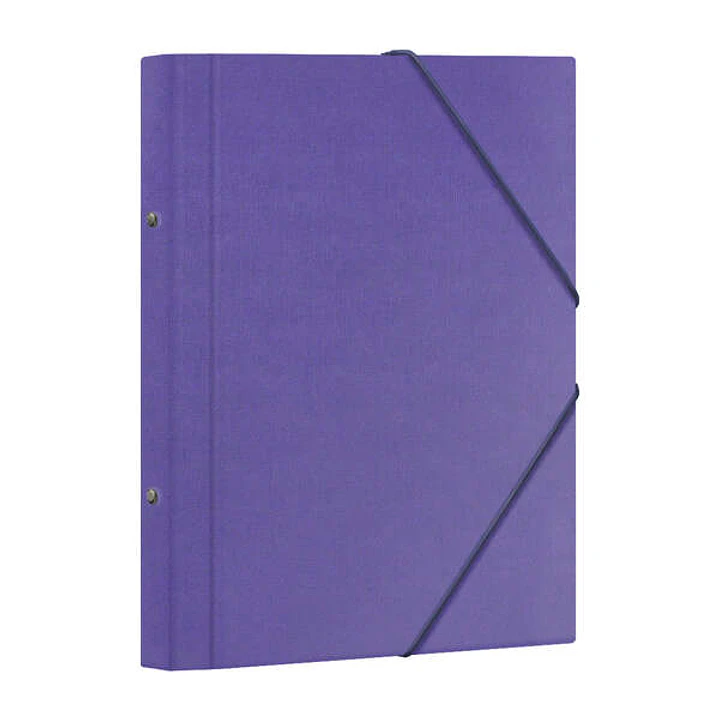 Dohe Carpeta Clasificadora 12 Departamentos - Formato Folio - Carton Plastificado - Cierre con Gomas - Color Morado 1