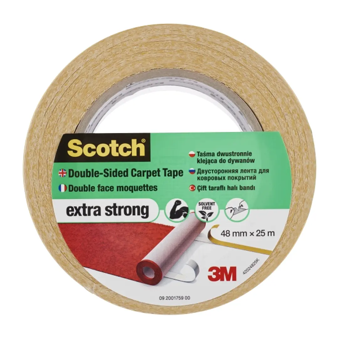 Scotch Cinta Adhesiva para Moqueta - Extrafuerte - Color Blanco 1