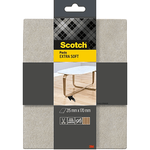 Scotch Almohadilla de Fieltro Adhesiva - Extra Suaves - 215  x 170mm - Color Gris