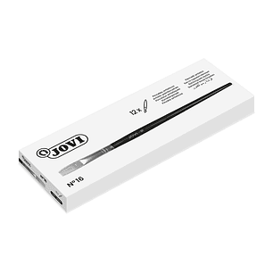 Jovi Pinceles Artisticos Planos Pelo de Cerda Nº 16 - Pelo Natural - Mango de Madera - Punta Plana - Pelo Duro - Color Varios