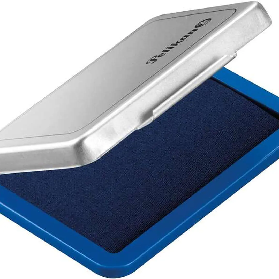 Pelikan Tampon Pelikan N.3 5x7cm - Ideal para Sellos y Manualidades - Tamaño Compacto - Tinta de Alta Calidad - Color Azul 1
