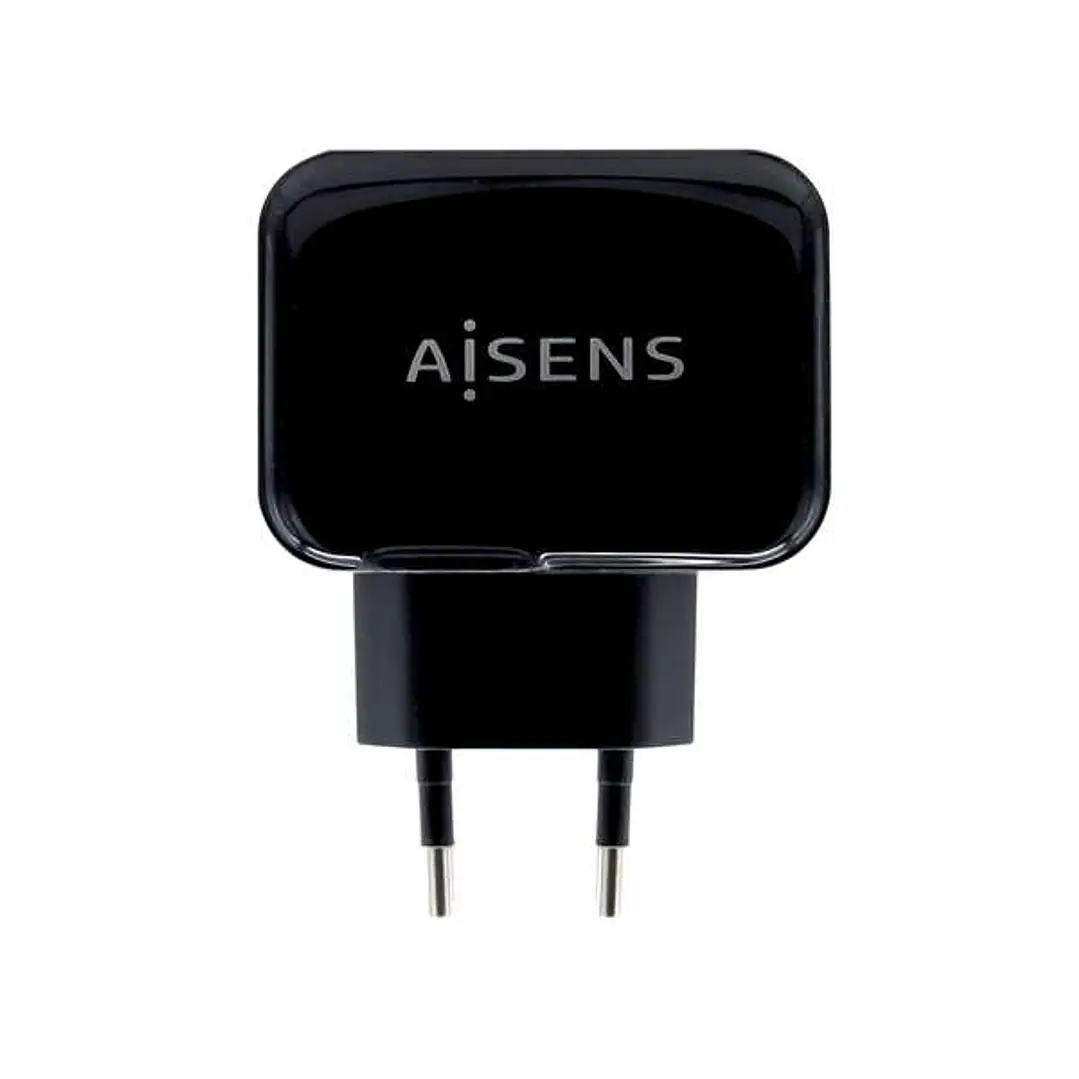 Aisens Cargador USB 17W 5V/3.4A - 2xUSB con Control AI - Color Negro 1
