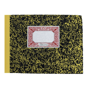 Miquel Rius Cuaderno Cartone Cuentas Corrientes Tamaño 4º Apaisado 100 Hojas - Cubiertas de Carton Contracolado - Lomo de Tela Engomada - Color Rojo J