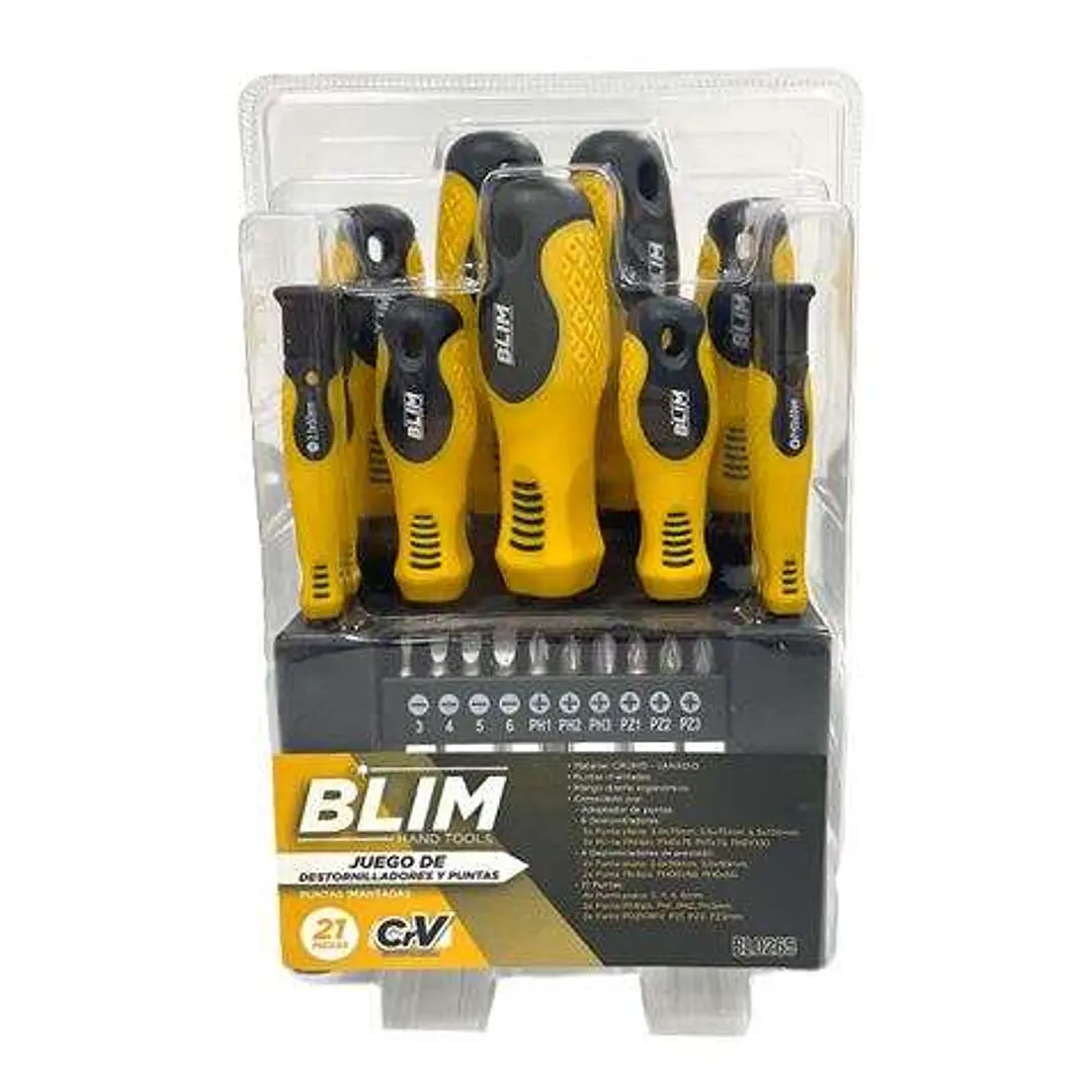 Blim Juego 21 Piezas Destornilladores y Puntas 1