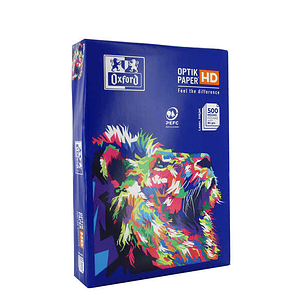 Oxford Optikpaper HD Paquete de 500 Hojas de Papel para Impresora A4 80gr - Compatible con Laser & Inkjet - Alta Calidad de Impresion - Color Blanco