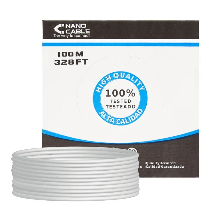 Nanocable Bobina Cable RJ45 CAT5 FTP Rigido 100M 1