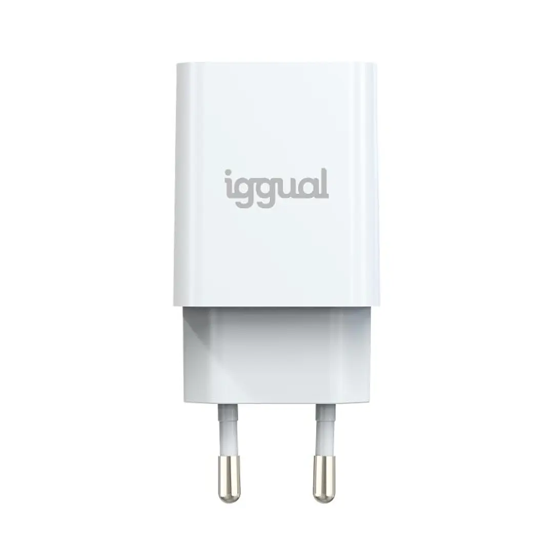 iggual Cargador de pared 1xUSB-A 5V/2.4A (12W) 4