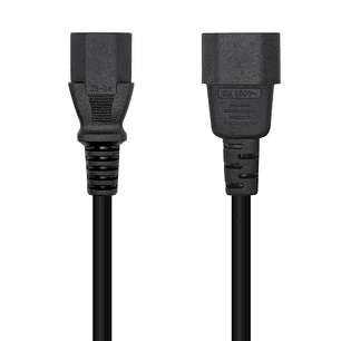 Aisens Cable alimentación C13/H-C14/M negro 1.5m