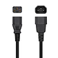 Aisens Cable alimentación C13/H-C14/M negro 1.5m - Miniatura 2