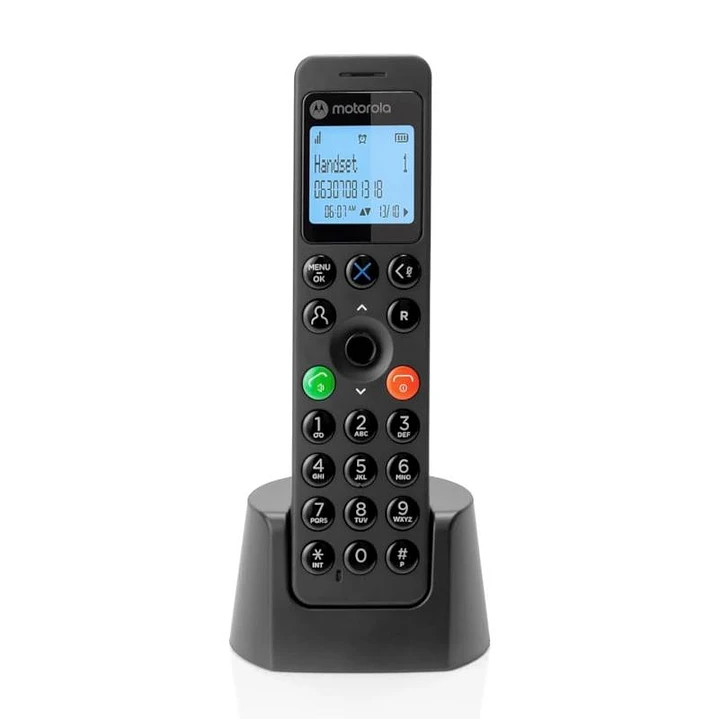 MOTOROLA DOT201 teléfono DECT Negro 1