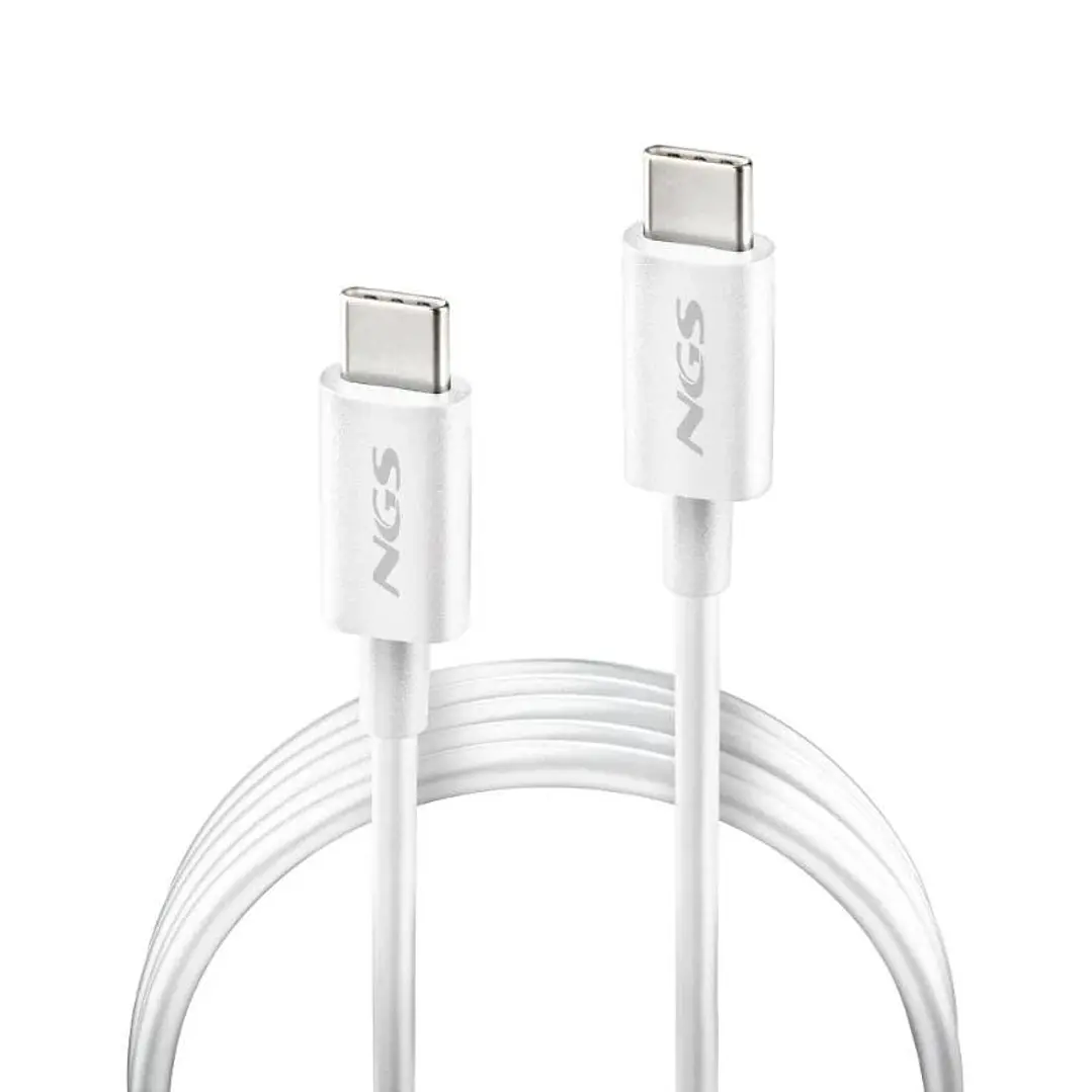 NGS CABLE CARGA RAPIDA USB-C A USB-C 1M BLANCO 2