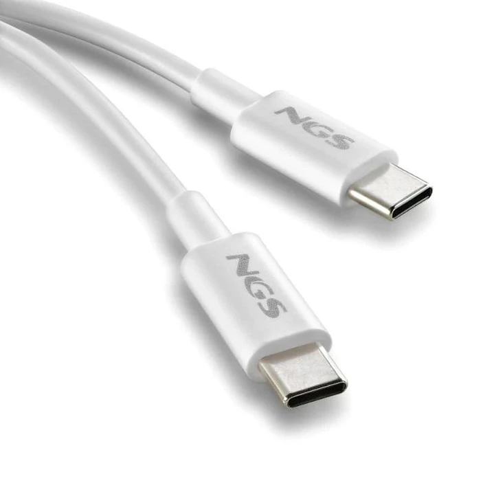 NGS CABLE CARGA RAPIDA USB-C A USB-C 1M BLANCO 3