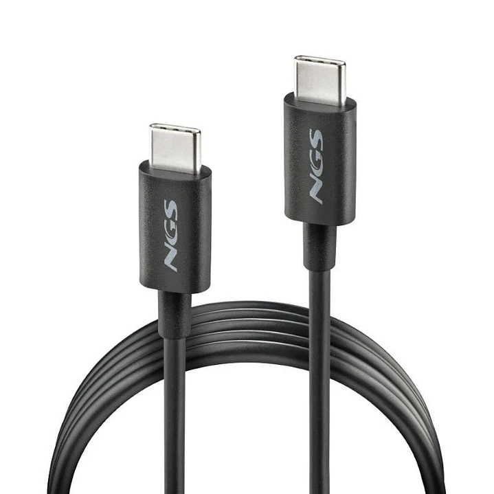 NGS CABLE CARGA RAPIDA USB-C A USB-C 1M NEGRO 2