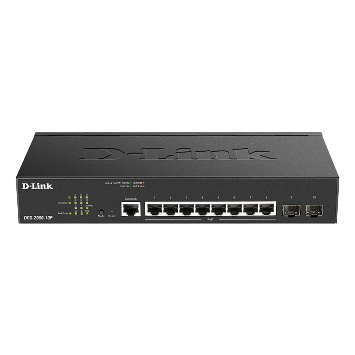 D-Link DGS-2000-10P Switch L2 8xGB PoE 2xSFP 1