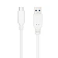Nanocable Cable USB 3.1 Gen2 USB-C/A 0,5 M Blanco - Thumbnail 1