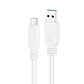 Nanocable Cable USB 3.1 Gen2 USB-C/A 0,5 M Blanco - Thumbnail 2
